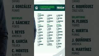 Convocatoria Selección Mexicana para el Verano del 2024 en donde tendremos la Copa América 2024