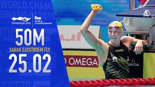 SARAH SJOESTROEM TAKES 50M FLY GOLD