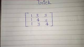 Find Adjoint of matrices in 20 sec short trick