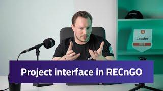 Project interface in RECnGO