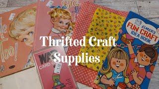 Estate Sale, Goodwill Thrifted Junk Journal Supplies Craft Supplies #craft #thriftythursday #thrift