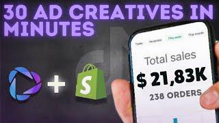 Bulk Create Dropshipping Ad Creatives in Minutes Using AI