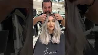 Ash Blonde Hair Transformation by Mounir #shorts