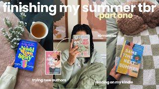 finishing my summer tbr (part 1) ⭐️ | *spoiler-free* reading vlog