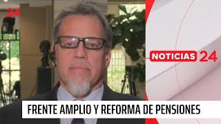 Lagos Weber: “Es importante que la reforma pague buenas pensiones a los actuales jubilados"