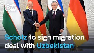 Germany's Scholz seeks agreement for Uzbeks to come to Germany | DW News