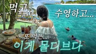 대만족 가성비 몰디브 여행 vlog I 6m 수중 레스토랑•워터빌라•올인클루시브 포함 저렴하게 다녀오기🩷