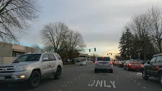 City of Tukwila Washington drive thru Kent WA autumn drive November 2021 United States of America