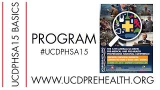 UCDPHSA15 Basics: Conference Program