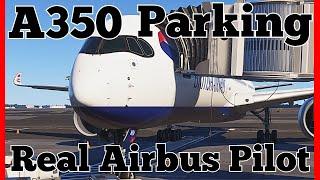 iniBuilds A350 Tutorial: Taxi In & Shutdown | Real Airbus Pilot Guide