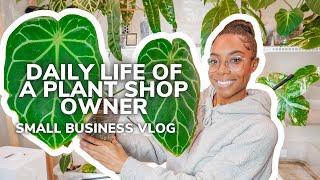 Running A Plant Store From Home | Repotting Plants & Packing Orders | Small Business Vlog