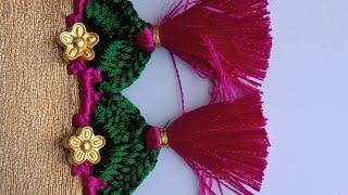 ಸೀರೆ ಕುಚ್ಚು#68.sarre tassels with beads designs tutorial for biginners.learn with me