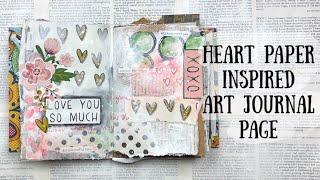 ️ Love Inspired Art Journal page ️  ShanoukiArt 