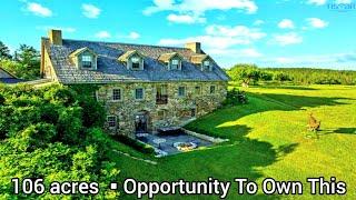 Nova Scotia Olde Stone House For Sale | Waterfront Cottage | 106+ acres | Nova Scotia Land For Sale