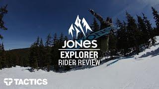 Jones Explorer 2017 Snowboard Rider Review - Tactics