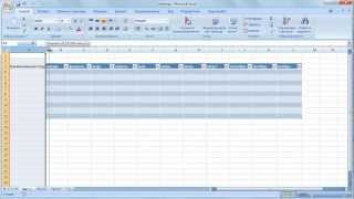 Как сделать таблицу в Excel