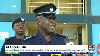 Tax Evasion: Ashanti Regional Customs confiscates container load of goods for non-payment