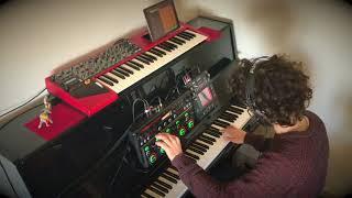 BOSS RC-505, Yamaha C108 Upright Piano, Kaoss Pad 3, Nord Wave, iMaschine 2