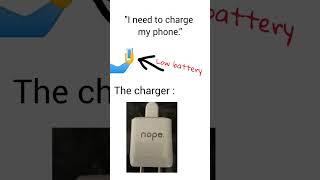 Phone charger be like... #memes #shorts #phonecharger