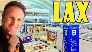 Inside the Tom Bradley International Terminal at LAX Airport