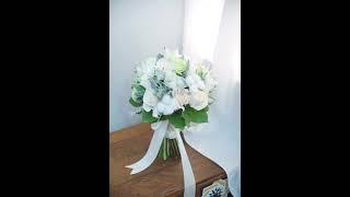 如何做新娘手捧花？How to made a Wedding Bouquet?