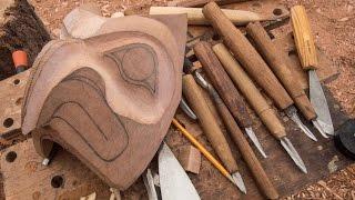 FTF #56 Carving A Totem Pole Pt 1, Make Your Own Carving Tools!