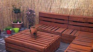 DIY Ideas - Garden Furniture Made From Old Pallets