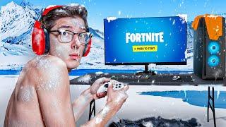 I Played Fortnite in the *FREEZING* Cold