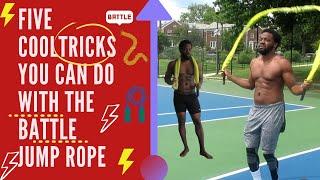 5 Battle rope jump rope tricks