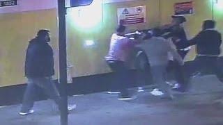 Shocking CCTV: Gang members attack foreign student