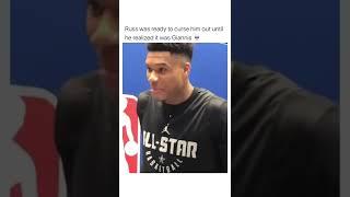 Westbrook almost curses out Giannis 