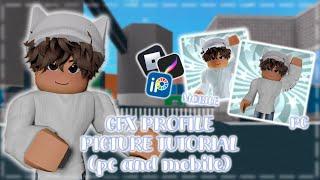 ROBLOX GFX PROFILE PICTURE TUTORIAL | MOBILE AND PC | EASY TUTORIAL