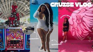 CRUISE VLOG | carnival vista, Christmas, three islands, deck parties, etc. ️