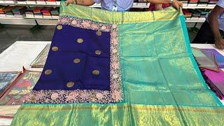 #kanchipuram paccheyaippas Silks Exclusive Silk sarees in Bangalore Jai bhim Nagar Courier available