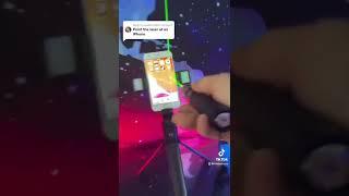 Pointing a 100 Mw laser at an IPhone!