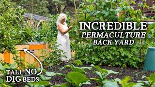 Amazing Tiny Vegetable Garden with Year-Round Abundance! | A Mini Permaculture Oasis