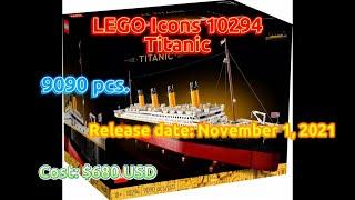 LEGO Speed Build & Review - 10294: LEGO Icons - Titanic (Complete Build + Review)