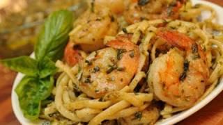 In the Kitchen with Ken: Pesto, Pasta and Shrimp