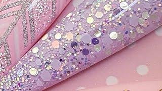 Glitter bay / How to do Gel nails with Merlin nails / Online Nail Courses Video tutorial