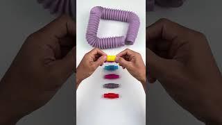 Satisfying mini Odd-ASMR POP TUBE #diy #satisfyingvideos#relaxing  #creative #oddasmr #poptubesounds
