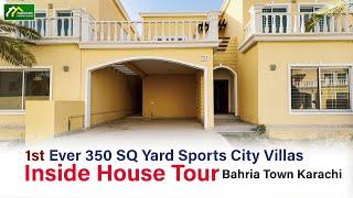 1st Ever 350 SQ Yard Sports City Villas Inside House Tour Bahria Town Karachi