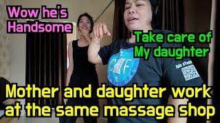 A Weird Massage Shop in Thailand Mother and daughter work at the same shop together