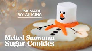  Melted Snowman Sugar Cookies | Fun & Easy Christmas Cookies Recipe