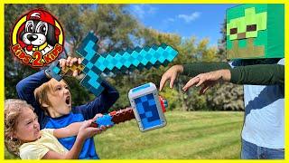 Kids Pretend - PLAY COMPILATION (MINECRAFT in Real Life, Ghostbusters, Dinosaurs & MORE!)