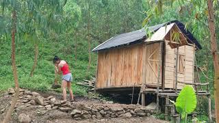 FULL VIDEO: 30 days of building a bamboo house, starting life as a single mother | build farm life