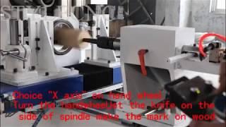 How to operate CNC wood lathe?