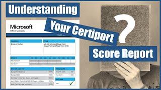 Understanding Your Certiport Exam Score Report