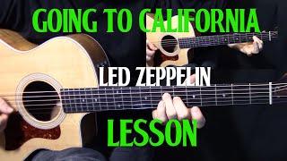 how to play "Going to California" on guitar by Led Zeppelin - acoustic guitar lesson tutorial