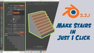 Stairs Modelling in a Single Click | Blender 3.3.1