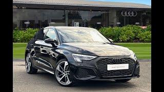 Approved Used Audi A3 1.5 TFSI 35 Black Edition Sportback S Tronic | Carlisle Audi | KS24CDX